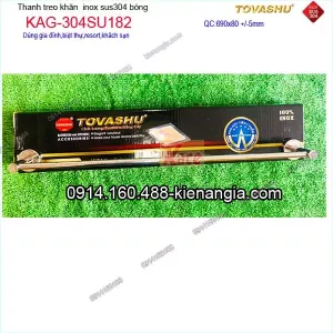 Vắt khăn đơn Tovashu sus304 cao cấp KAG-304SU182