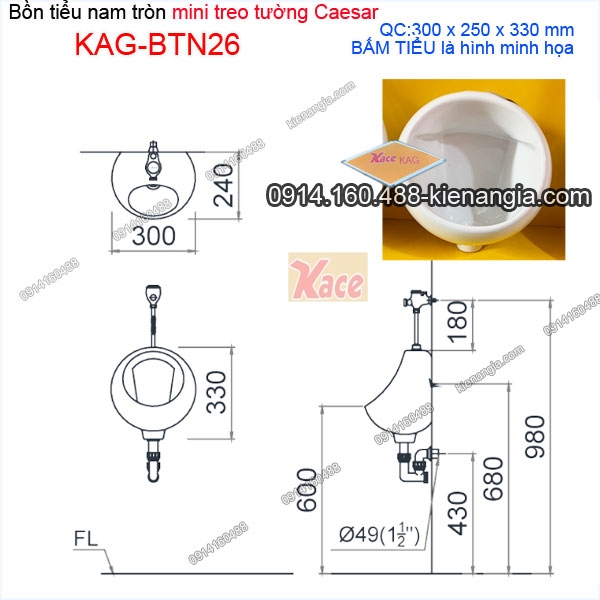 KAG-BTN26-Bon-tieu-nam-tron-mi-ni-tre-em-Caesar-KAG-BTN26-thong-so-lap-dat