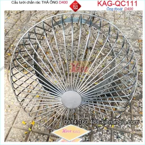 Cầu lưới chặn rác inox sus 304 thả ống DN400 KAG-QC111