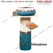 Chậu lavabo mỹ thuật có chân đặt sàn KAG-LBS42