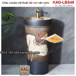 Chậu lavabo đặt sàn sân vườn KAG-LBS46
