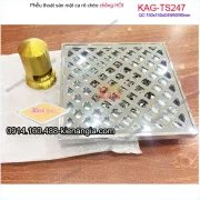 Thoát sàn ca rô chéo 150x150xD496090 chống hôi KAG-TS247