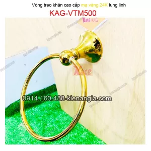 Vòng treo khăn màu vàng 24K KAG-VTM500