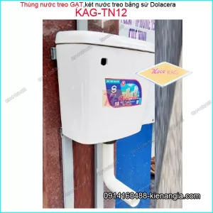 Thùng nước treo tường Dolacera KAG-TN12, két treo xả nước xí bệt xí xổm