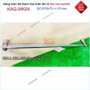 Giá treo khăn inox,kệ máng khăn đơn nhà tắm KAG-MK04