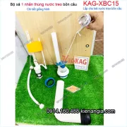 Bộ xả 1 nhấn thùng nước treo bồn cầu KAG-XBC15