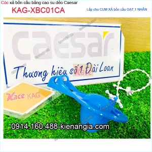 Cóc xả bồn cầu cao su dẻo Caesar KAG-XBC01CA Nắp ngăn nước xả gạt bồn cầu