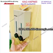 Hộp xà phòng nhấn đôi ATMOR vàng đồng KAG-HXPN65