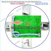 Dây cấp nước bằng bố chuyên dùng nước phèn 60cm KAG-DCB601