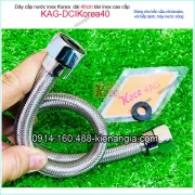 Dây cấp nước inox 40cm chịu nhiệt,chịu áp lực cao KAG-DCIKorea40