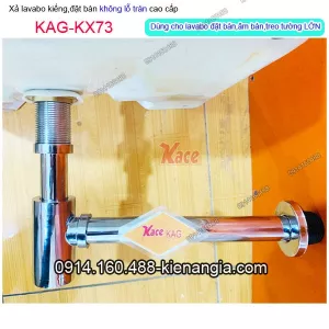 Xả chậu lavabo không lỗ tràn,co búa dài 36cm KAG-KX73