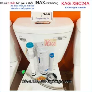 Bộ xả 2 nhấn bồn cầu INAX chính hãng C306,504 KAG-XBC24A