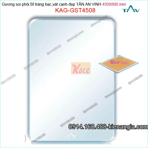 Gương soi phôi Bỉ  sáng đẹp Tân An Vinh 450x600 mm KAG-GST4508