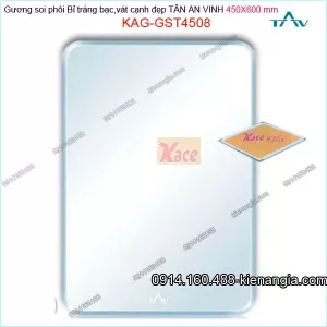 Gương soi phôi Bỉ  sáng đẹp Tân An Vinh 450x600 mm KAG-GST4508