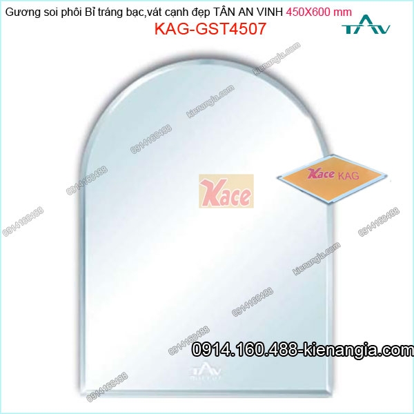 Gương soi phôi Bỉ  sáng đẹp Tân An Vinh 450x600 mm KAG-GST4507