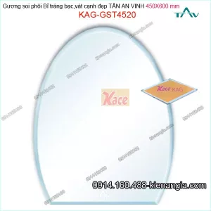 Gương soi phôi Bỉ  sáng đẹp Tân An Vinh 450x600 mm KAG-GST4520