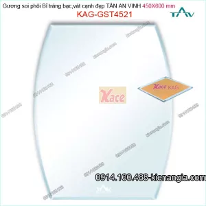 Gương soi phôi Bỉ  sáng đẹp Tân An Vinh 450x600 mm KAG-GST4521