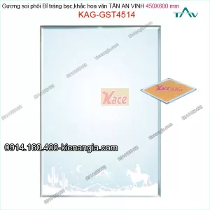 Gương soi phôi Bỉ  sáng đẹp Tân An Vinh 450x600 mm KAG-GST4514