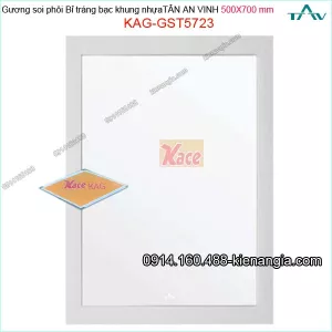 Gương soi 500x700 mm Tân An Vinh khung nhựa cao cấp KAG-GST5723