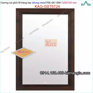 Gương soi 500x700 mm Tân An Vinh khung nhựa cao cấp KAG-GST5724