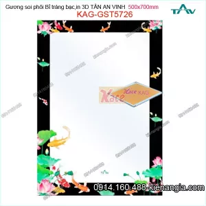 Gương soi in 3D 500x700 mm Tân An Vinh KAG-GST5726