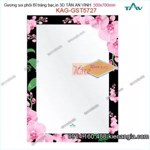 Gương soi in 3D 500x700 mm Tân An Vinh KAG-GST5727