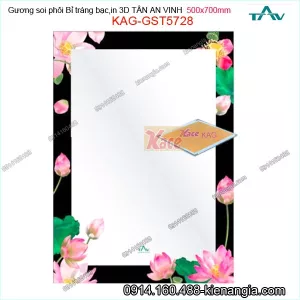 Gương soi in 3D 500x700 mm Tân An Vinh KAG-GST5728