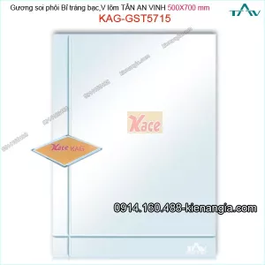 Gương soi 500x700 mm Tân An Vinh hình ảnh trung  thực KAG-GST5715