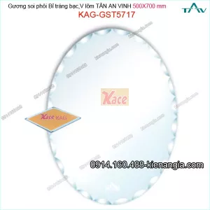 Gương soi 500x700 mm Tân An Vinh hình ảnh trung  thực KAG-GST5717