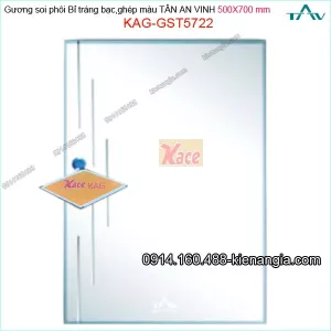Gương soi 500x700 mm Tân An Vinh hình ảnh trung  thực KAG-GST5722 gương ghép màu