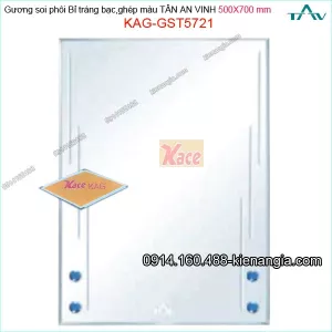 Gương soi 500x700 mm Tân An Vinh hình ảnh trung  thực KAG-GST5721 gương ghép màu