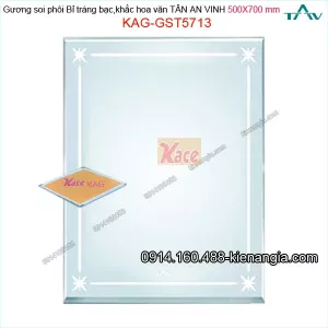 Gương soi 500x700 mm Tân An Vinh hình ảnh trung  thực KAG-GST5713