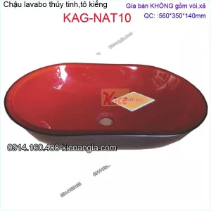 Tô kiếng đỏ đen 56x 35x14 cmKAG-NAT10