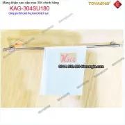 Máng khăn đơn phòng tắm bằng inox cao cấp Tovashu KAG-304SU180