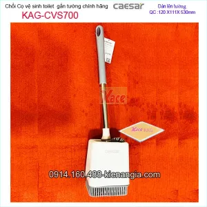 Chổi cọ vệ sinh WC bằng nhựa dán tường Caesar chính hãng KAG-CVS700