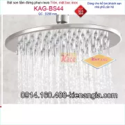 Đầu sen tắm đứng tròn inox sus304 KAG-BS44 đường kính 20cm