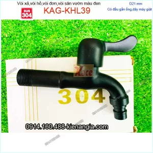 Vòi hồ inox sus304 đen ,vòi đơn dài có mỏ KAG-KHL39
