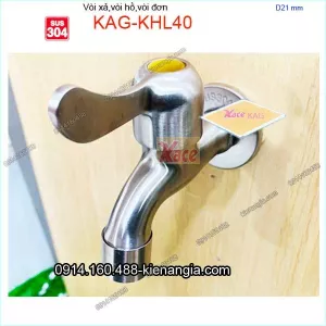 Vòi hồ inox sus304, vòi đơn KAG-KHL40