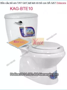 Bồn cầu trẻ em DOLACERA KAG-BTE10 tim lỗ 14cm lộ thoát D60