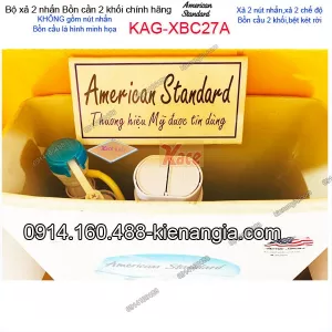 Bộ xả 2 NHẤN bồn cầu 2 khối AMERICAN STANDARD chính hãng KAG-XBC27A