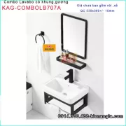 Combo chậu lavabo treo tường 53x36cm KAG-ComboLB707A