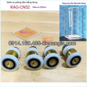 Bánh xe đơn D20mm phòng tắm kính đứng  KAG-CN52 combo4 cái