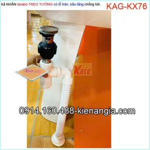 Xả nhấn lavabo TREO TƯỜNG  bầu lắng chống hôi KAG-KX76