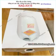 Bồn cầu xí xổm vuông cao cấp KAG-XX15 chống hôi thoát nhanh