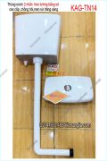 Thùng nước treo bồn cầu 2 nhấn bằng sứ KAG-TN14