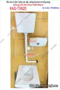 Xí xổm vuông chống hôi và thùng nước 2 NHẤN bằng sứ KAG-TXN20
