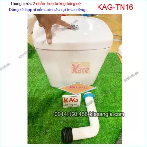 Thùng nước treo 2 nhấn bằng sứ KAG-TN16