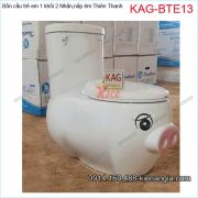 Bồn cầu trẻ em liền khối Thiên Thanh KAG-BTE13