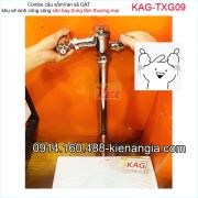 Combo cầu xổm và van xả GẠT KAG-TXG09  cầu+ xả