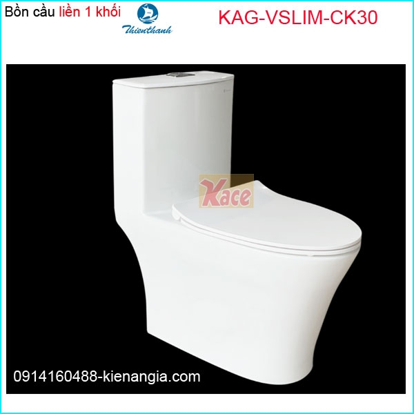 Bồn cầu liền một khối Thiên Thanh chính hãng KAG-VSLIM-CK30